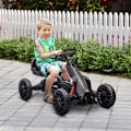Miniatyrbild 2 av 10: Rootz Children's Go -Kart - Pedal Vehicle - slitbanan - Justerbar säte - främjar fysisk aktivitet - 100 cm x 58 cm x 58,5 cm