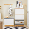 Miniatyrbild 2 av 8: Rootz Modern Shoe Cabinet - Skoorganisatör - Folding Shoe Storage - Space Efficient - 60cm x 122 cm x 34 cm