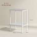 Miniatyrbild 3 av 11: Rootz 2 Tier Side Table - Accent Table - soffbord - Extra förvaring - 40 cm x 30 cm x 52,2 cm