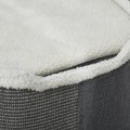 Miniatyrbild 5 av 5: Rootz Cat Scratch Barrel - Kattskrapstolpe - 3 nivåer Cat Tree - Klätterträd för katter - Kattmöbler - Polyester - Grå/Vit - 40 x 40 x 74 cm