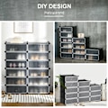 Miniatyrbillede 5 af 10: Rootz Shoe Rack - Storage Organizer - Shoe Shelf - Modular Design - Holder 24 par - 94 cm x 37 cm x 108 cm