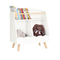 Pikkukuva 1 / 9: Rootz lasten kirjahylly - Lasten kirjahylly - Lelujärjestin - MDF(E1), puu - 61cm x 71cm x 35cm - 10,3kg - 2 kokoa - Helppo koota