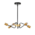 Miniatyrbillede 1 af 8: Rootz Lysekrone Hængelampe - Sort, Guld - Metal - cm x cm x 47,24 cm