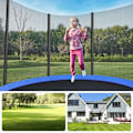 Miniatyrbillede 2 af 8: Rootz Trampolin - Udendørstrampolin - Børnetrampolin - Minitrampolin - Trampolinpark - Hoppetrampolin - Sort/grøn