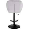 Miniatyrbild 8 av 9: Rootz Set med 8 matstolar - Sammetsklädd - Ergonomisk sittplats - Bekväm, hållbar, golvsäker - Mörkgrå metallben - 85,5 cm x 46 cm x 40,5 cm