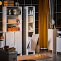 Miniatyrbillede 2 af 9: Rootz Tall Cabinet - Storage Unit - Closet Organizer - MDF Material - Easy Access Design - 30x170x30cm