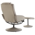 Miniatyrbild 9 av 9: Rootz Relax fåtölj - Ergonomisk - Fotstöd - Konstläder - 78 x 71 x 101 cm - Grå