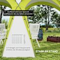 Miniatyrbillede 7 af 10: Rootz Event Shelter Pavilion - Garden Telt - Festival Canopy - Vandafvisende belægning - 350 cm x 350 cm x 222 cm