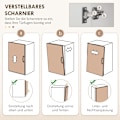 Miniatyrbillede 8 af 10: Rootz Køkkenskab - Pantry Skab - Opbevaring Organizer - MDF Konstruktion - Hvid - 89cm x 39,5cm x 168cm
