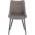 Miniatyrbild 3 av 9: Rootz Set med 2 matstolar - Köksstolar - Moderna sittplatser - Hållbar, bekväm, lätt att montera - konstläder och metall - 46 cm x 40,5 cm x 85,5 cm
