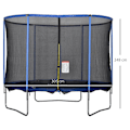Miniatyrbillede 3 af 7: Rootz Trampolin - Trampolin Med Sikkerhedsnet - Havetrampolin Til Indendørs Og Udendørs - Trampolin Til Børn Og Voksne - Blå/Sort - Ø305 x 248H cm
