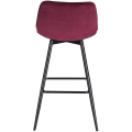 Pikkukuva 7 / 8: Rootz baarijakkara - Työpöytäjakkara - Design-jakkara - samettia ja metallia - Mukava ja ergonominen - Kestävä ja vakaa - Monipuolinen ja tyylikäs - 4