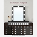 Miniatyrbillede 3 af 9: Rootz vaskebord med spejl - Makeup skrivebord - Dressing Station - LED lys - 120 cm x 40 cm x 75 cm
