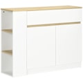 Pikkukuva 1 / 9: Rootz-sekki - Buffet-kaappi - Säilytysyksikkö - Runsaasti säilytystilaa - Säädettävä hylly - Helppo puhdistaa - 110L x 29,5W x 82K cm - Lastulevy
