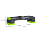Miniatyrbild 3 av 10: Rootz Justerbar Aerobic Stepper - Stegplattform - Cardio Stepper - Halkfri yta - Justerbar höjd - Slitstark plast - 78cm x 28cm x 20cm
