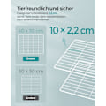 Miniatyrbild 5 av 8: Rootz White Metal Grid Storage Organizer - Wire Grid Rack - Grid Panel Organizer - Hållbara ABS-plastkontakter - Mångsidig förvaringslösning - Enkel m