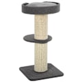 Pikkukuva 10 / 10: Rootz Cat Tree - Play Tree - Scratching Post - Cats 2-tier Scratching Tree - E1 Chipboard - Grey - 45 x 45 x 91 cm