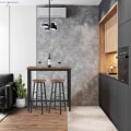 Miniatyrbild 2 av 6: Rootz Modern Barbord - Pubbord - Högt bord - Stabilitet i järnstomme - Reptålig - Utrymmesbesparande design - 100cm x 40cm x 100cm
