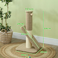 Miniatyrbild 3 av 11: Rootz Cat Scratching Post - Aktivitetscenter - Möbelskydd - Solid Chipboard - 48 cm x 48 cm x 84 cm
