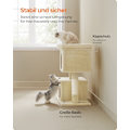 Pikkukuva 8 / 8: Rootz Cat -raapimistolppa - Beige - Lastulevy Pehmo - Sisalköysi - Suuri 68 cm x 48 cm x 101 cm - Tukeva - 14,3 kg - 3 lelua - Kaatumisenesto - Helppo