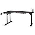 Miniatyrbillede 1 af 9: Rootz L-formet spillebordsbord - Computerbord - Racing skrivebord - Rigelig plads - Organiseret opsætning - Holdbar konstruktion - 168W x 109D x 78H c