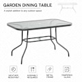 Pikkukuva 4 / 11: Rootz Puutarhapöytä - Bistropöytä - Parvekepöytä - Puutarhan sivupöytä - Aquatex Lasinen puutarhapöytä - Hiilenharmaa - 120 x 80 x 70 cm
