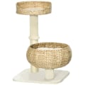 Miniatyrbillede 8 af 8: Rootz Kradsestolpe - To kattesenge - Med vaskbare puder - To kradsestolper - Legetøjskugle - Beige/Cremehvid - 48 x 48 x 72 cm