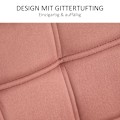Pikkukuva 5 / 10: Rootz Scandinavian Style lepotuoli - pehmustettu tuoli - lukutuoli - kumipuujalat - samettipinta - 67 cm x 61,5 cm x 71 cm