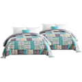 Miniatyrbild 1 av 9: Rootz Luxurious Patchwork Överkast - Quilt - Täcke - Exceptionell komfort - Snygg design - Slitstark - Maskintvättbar - Storlekar 150x200cm, 170x210cm