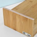Miniatyrbillede 4 af 7: Rootz Bamboo Monitor Stand Computer Screen- Monitor Stand Monitor Riser Desk Organizer med 2 skuffer