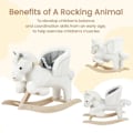 Miniatyrbillede 7 af 7: Rootz gyngehest - Toddler Rocker - Ride-on-legetøj til børn - Forbedret balance, kompromisløs sikkerhed, komfortabelt design - Plys og træ - 70 cm x 5