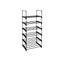 Miniatyrbillede 1 af 7: Rootz Metal Skostativ - Skoopbevaring - Skoopbevaring - Jernskostativ - 45 cm x 30 cm x 106 cm - Sort - 30 kg Kapacitet - Gør det selv samling