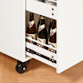 Pikkukuva 6 / 9: Rootz Kitchen Cart - Rolling Kitchen Island - Mobile Storage -vaunu - Säädettävä hylly - 105x92x46cm