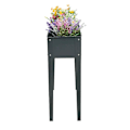 Pikkukuva 6 / 10: Rootz Flower Box - Raised Bed - Feet Flower Pot - Rattan Raised Bed - Metal