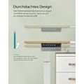 Miniatyrbillede 5 af 8: Rootz elektrisk stående skrivebord - Justerbart skrivebord - Sit Stand Skrivebord - Spånplade stålramme - Pastel Gul-Base hvid - 60 cm x 120 cm x (72-