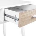 Miniatyrbillede 6 af 10: Rootz moderne skrivebord med skuffe - Kontorbord - Arbejdsstation - Rigelig opbevaring - Holdbar og ridsefast - Glat funktionalitet - 50 cm x 75 cm x
