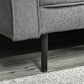 Miniatyrbild 5 av 8: Rootz Bäddsoffa - 3-sits bäddsoffa - Bomullstyg - MDF - Skum - Hem - Vardagsrum - Grå - 187 cm x 91 cm x 85 cm