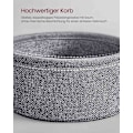Miniatyrbillede 7 af 9: Rootz sidebord med stofkurv - Spånpladestål - Polyester - Opbevaringsløsning - 45 cm x 50 cm - 39,6 cm x 18,2 cm - 4,4 kg