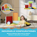 Miniatyrbild 5 av 10: Rootz Soft Building Block Set - Skumblock - Interaktiv leksak - Stimulerar kreativitet - Flerfärgad - 40cm x 40cm x 20cm