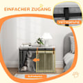 Miniatyrbillede 6 af 10: Rootz Hundekasse - Husdyrbur - Husdyr - Luftig ventilation - Staldkonstruktion - 98 cm x 58 cm x 61 cm