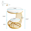 Miniatyrbillede 9 af 9: Rootz Sidebord - Endebord - Natbord - Rigelig opbevaring - 50 cm D x 50 cm B x 64 cm H