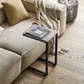 Miniatyrbillede 2 af 7: Rootz Modern Sidebord - Sofabord - Laptop Skrivebord - Lysegrå spånplade - Metalramme - Gulvbeskytter - 30cm x 60cm x 40cm