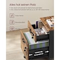 Miniatyrbild 3 av 6: Rootz Roll Container - Låsbar lagringsenhet - Mobilskåp - Brown & Black - MDF & Chipboard - 43,8 cm x 40 cm x 54,4 cm