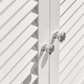 Miniatyrbillede 8 af 8: Rootz White Badeværelsesvask underskab - Opbevaringsskab - Lameldør Design - Skimmelforebyggelse - Luftgennemtrængelig - Dekorativ - 60cm x 58cm x 34c