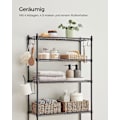 Miniatyrbillede 2 af 6: Rootz Metal toilethylde - Organizer til badeværelset - Opbevaringsstativ - Robust konstruktion - Pladsbesparende - Nem montering - 30 cm x 63 cm x 176