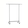 Miniatyrbillede 1 af 6: Rootz justerbar tøjstativ på hjul - Tøjstativ - Rullende garderobestativ - Stål og plastik - 40 cm x (83-120 cm) x 156 cm - 2,9 kg