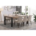 Pikkukuva 4 / 4: Rootz Stylish Wooden Dining Table - Furniture - Table Piece - Creation - Brown & Black - 200 x 77 x 100 cm