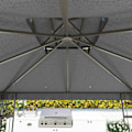 Miniatyrbillede 8 af 10: Rootz 3x3m Garden Pavilion - Gazebo - Udendørs husly - UV30+ Beskyttelse - Forbedrer luftstrømmen - 298 cm x 298 cm x 279 cm