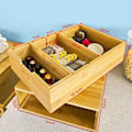 Miniatyrbillede 5 af 6: Rootz Kaffemaskine Stand & Kaffe Pod Kapsel Teposer Skuffe Box Holder Skab-Bambus