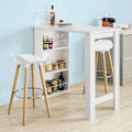 Miniatyrbild 7 av 8: Rootz- Kök Matbord-Barbord Soffbord med 3-vånings förvaringsställ, vit